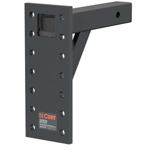 Curt Adjustable Pintle Mount (2" Shank, 10,000 lbs., 13" High, 10" Long) - 48341