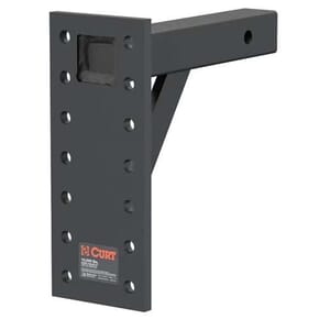 Curt Adjustable Pintle Mount (2" Shank, 10,000 lbs., 13" High, 10" Long) - 48341