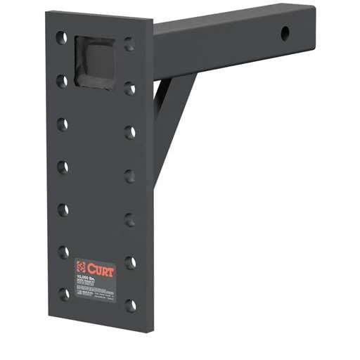Curt Adjustable Pintle Mount (2" Shank, 10,000 lbs., 13" High, 12" Long) - 48342