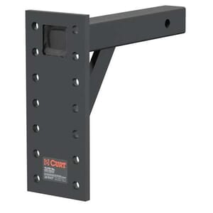 Curt Adjustable Pintle Mount (2" Shank, 10,000 lbs., 13" High, 12" Long) - 48342