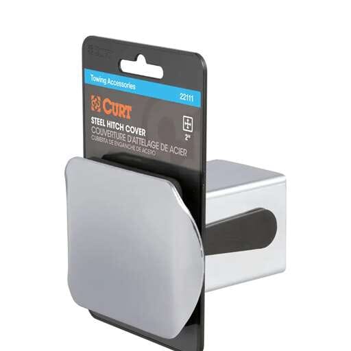 Curt 2" Chrome Steel Hitch Tube Cover (Packaged) - 22111