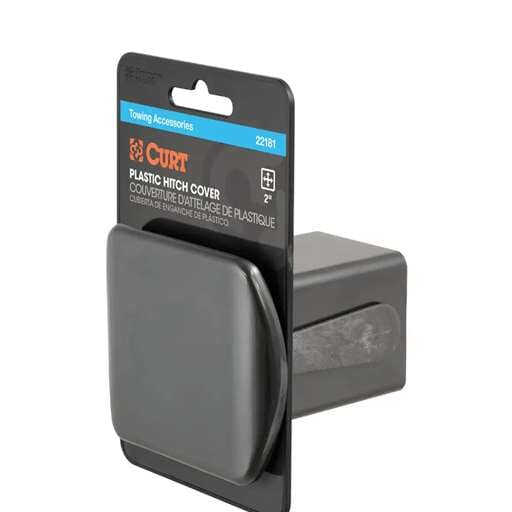 Curt 2" Black Plastic Hitch Tube Cover (Packaged) - 22181