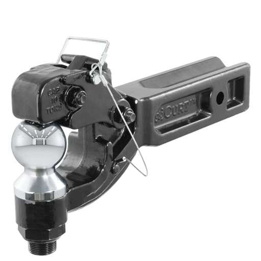 Curt Receiver-Mount Ball & Pintle Hitch (2-1/2" Shank, 2-5/16" Ball, 20,000 lbs.) - 48012
