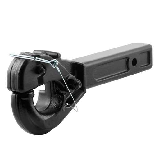 Curt Receiver-Mount Pintle Hook (2" Shank, 10,000 lbs., 2-1/2" Lunette Rings) - 48005