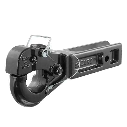 Curt Receiver-Mount Pintle Hook (2-1/2" Shank, 20,000 lbs., 2-1/2" Lunette Rings) - 48010