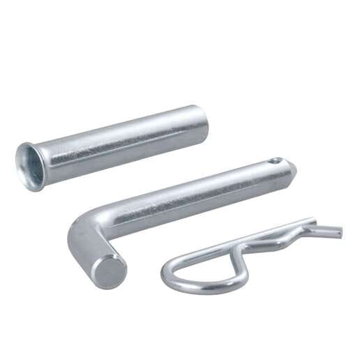Curt 1/2" Hitch Pin with 5/8" Adapter (1-1/4" or 2" Receiver, Zinc, Packaged) - 21502