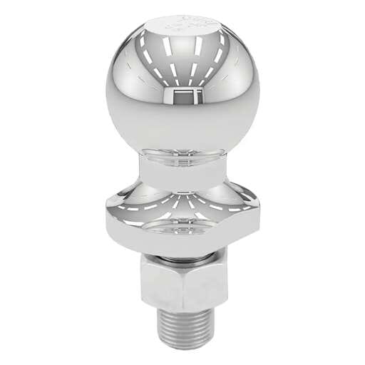 Curt 1-7/8" Trailer Ball (3/4" x 1-5/8" Shank, 2,000 lbs., Chrome) - 40001