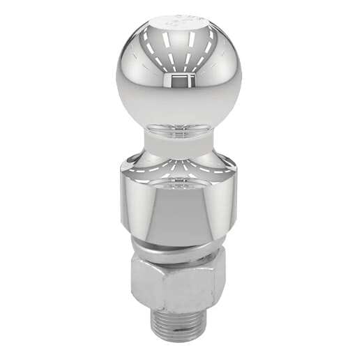 Curt 2" Trailer Ball (1" x 2-1/8" Shank, 1" Rise, 6,000 lbs., Chrome) - 40033