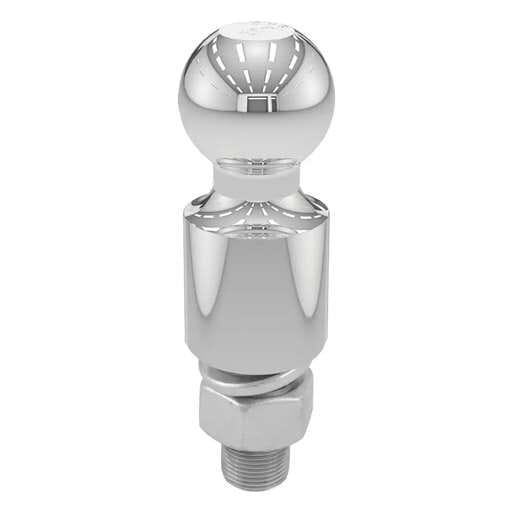 Curt 2" Trailer Ball (1" x 2-1/8" Shank, 2" Rise, 6,000 lbs., Chrome) - 40034