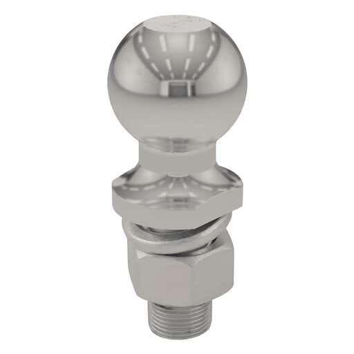 Curt 2" Trailer Ball (1" x 2-1/8" Shank, 6,000 lbs., Stainless) - 40053