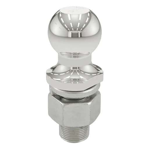 Curt 2" Trailer Ball (1-1/4" x 2-5/8" Shank, 10,000 lbs., Stainless) - 40056