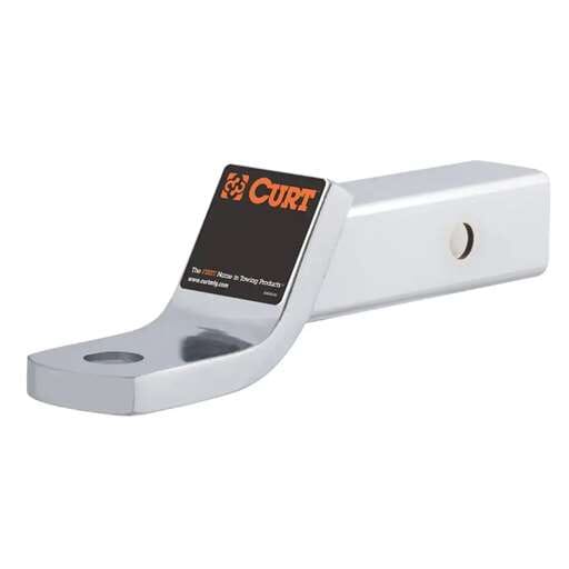 Curt Class 3 Ball Mount (2" Shank, 7,500 lbs., 2" Drop, 7-1/2" Long, Chrome) - 45290