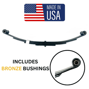 TruRyde® 4 Leaf 25 1/4" Double Eye Trailer Leaf Spring with Bronze Bushings 1750 lbs. - SW4B-BR