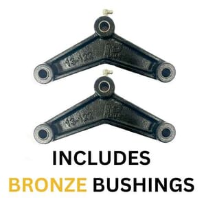 Pair of Dexter® 013-122-04 Greaseable Triangular Equalizers for Double Eye Leaf Springs - 013-122-04X2