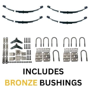 Southwest Wheel® Fully Greaseable 3,500 lbs. Trailer Axle Suspension Kit - BR3500-KIT-TANDEM