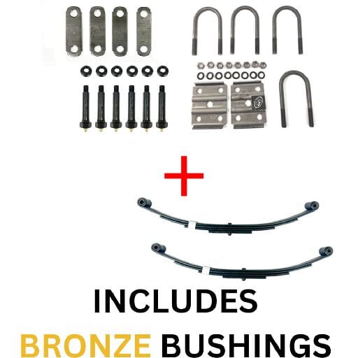 Southwest Wheel® 3,500 lbs. Fully Greaseable Single Trailer Axle Suspension Kit with No Hanger Brackets - BRHL3500-KIT-SINGLE