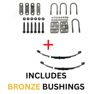 Southwest Wheel® 3,500 lbs. Fully Greaseable Single Trailer Axle Suspension Kit with No Hanger Brackets - BRHL3500-KIT-SINGLE