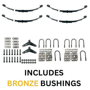 Southwest Wheel® Fully Greaseable Tandem Suspension Kit for 3,500 lbs. Trailer Axles with No Hanger Brackets - BRHL3500-KIT-TANDEM