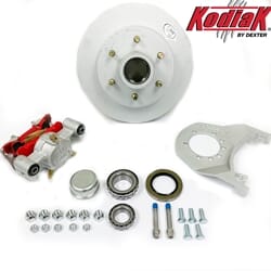 Kodiak® Single Wheel Disc Brake Kit for a 5,200 lbs. Trailer Axle - 1HRCM12DACKIT