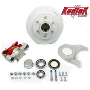 Kodiak® Single Wheel Disc Brake Kit for a 5,200 lbs. Trailer Axle - 1HRCM12DACKIT