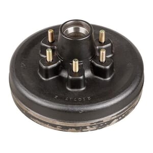 Lippert® 12" Brake Drum Hub for 6,000-lb. Axle - 6 on 5.5", 1/2" Stud - 122094