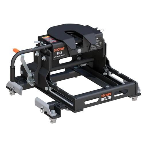 Curt E16 Sliding 5th Wheel Hitch, 16K, Select Silverado, Sierra, 6.5' Bed Puck System - 16697