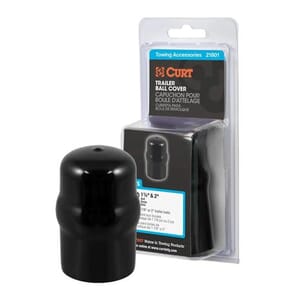 Curt Trailer Ball Cover (Fits 1-7/8" or 2" Balls, Black Rubber, Packaged) - 21801