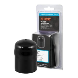 Curt Trailer Ball Cover (Fits 2-5/16" Balls, Black Rubber, Packaged) - 21811