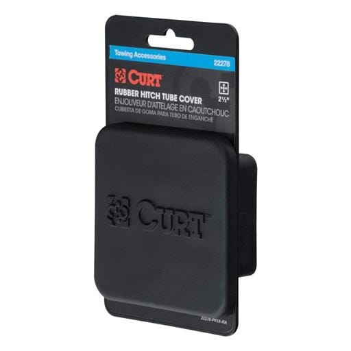 Curt 2-1/2" Rubber Hitch Tube Cover (Packaged) - 22278
