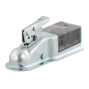 Curt 2" Straight-Tongue Coupler with Posi-Lock (3" Channel, 5,000 lbs, Zinc) - 25100