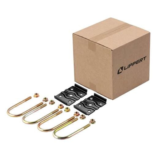 Lippert® Trailer Axle U-Bolt Mounting Kit, 3,500-lb. Axles, 2-3/8" Axle Tube, 1/2"-20 - 297427