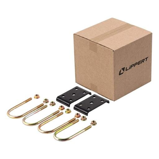 Lippert® Trailer Axle U-Bolt Mounting Kit, 4,400-lb. Axles, 3" Axle Tube, 1/2"-20 Thread - 297429