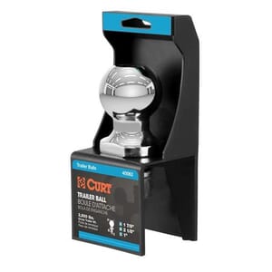 Curt 1-7/8" Trailer Ball (1" x 2-1/8" Shank, 3,500 lbs., Chrome, Packaged) - 40062