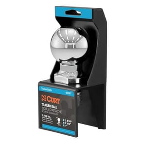 Curt 2-5/16" Trailer Ball (1" x 2-1/8" Shank, 7,500 lbs., Chrome, Packaged) - 40067