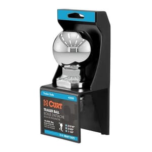 Curt 2-5/16" Trailer Ball (1-1/4" x 2-5/8" Shank, 10,000 lbs., Chrome, Packaged) - 40068