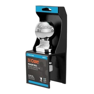 Curt 2" Trailer Ball (1" x 3" Shank, 6,000 lbs., Chrome, Packaged) - 40074