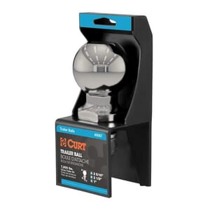 Curt 2-5/16" Trailer Ball (1" x 2-1/8" Shank, 7,500 lbs., Stainless, Packaged) - 40084