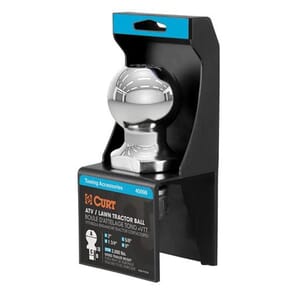 Curt 2" ATV Tow Ball - Lawn Tractor Hitch Ball (2,000 lbs., Chrome, Packaged) - 40098