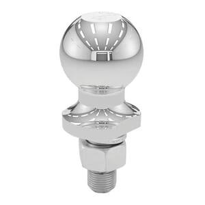 Curt 2" Trailer Ball (3/4" x 1-3/4" Shank, 3,500 lbs., Chrome, Packaged) - 40164