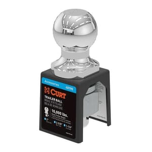 Curt 2" Trailer Ball (1-1/4" x 2-5/8" Shank, 10,000 lbs, Chrome) - 40190