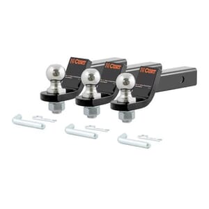 Curt Loaded Ball Mounts with 2" Balls (2" Shank, 7,500 lbs., 2" Drop, 3-Pack) - 45037