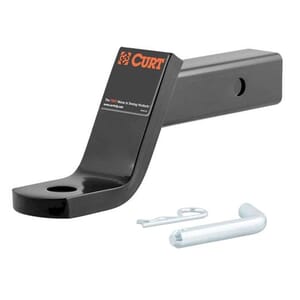 Curt Class 3 Ball Mount with Pin (2" Shank, 7,500 lbs., 4" Drop, 8-1/4" Long, in Box) - 45052