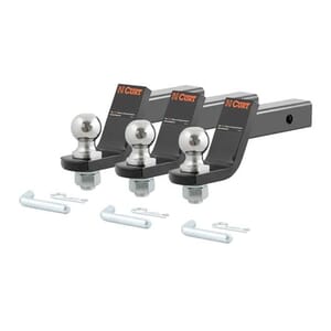 Curt Loaded Ball Mounts with 2" Balls (2" Shank, 7,500 lbs., 4" Drop, 3-Pack) - 45057