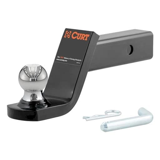 Curt Fusion Ball Mount with 1-7/8" Ball (2" Shank, 5,000 lbs., 4" Drop) - 45151