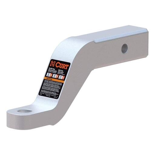 Curt Aluminum Ball Mount (2" Shank, 8,000 lbs, 4" Drop, 8-1/2" Long) - 45361
