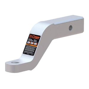 Curt Aluminum Ball Mount (2" Shank, 8,000 lbs, 4" Drop, 8-1/2" Long) - 45361