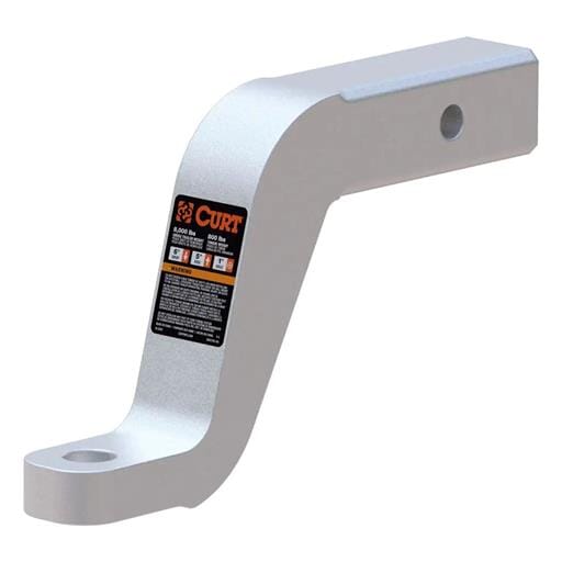 Curt Aluminum Ball Mount (2" Shank, 8,000 lbs, 6" Drop, 8-1/2" Long) - 45362