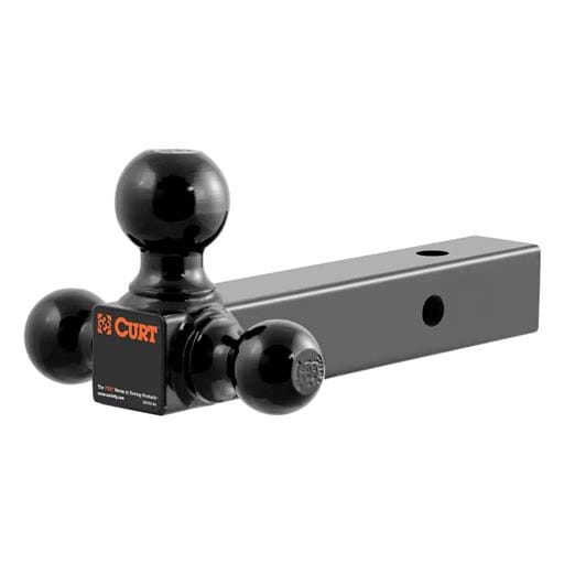 Curt Multi-Ball Mount (2" Solid Shank, 1-7/8", 2" & 2-5/16" Black Balls) - 45650