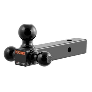 Curt Multi-Ball Mount (2" Solid Shank, 1-7/8", 2" & 2-5/16" Black Balls) - 45650