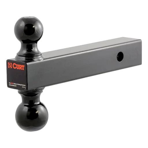 Curt Multi-Ball Mount (2" Solid Shank, 2" & 2-5/16" Black Balls) - 45660